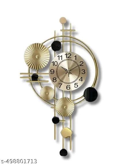 Stylish Metal Wall Clock – Elegant Home Decor for Living & Bedroom