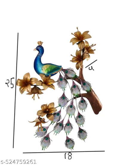 Peacock Wall Art Decor Hanging