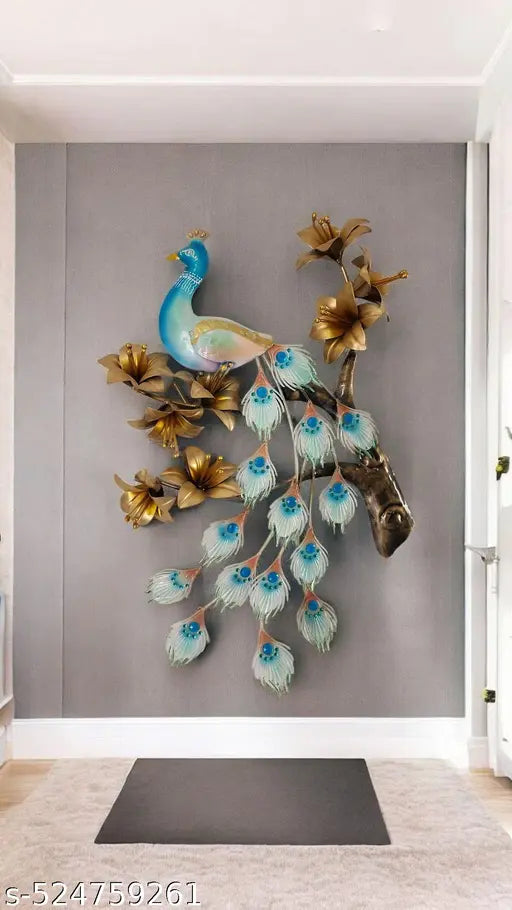 Peacock Wall Art Decor Hanging